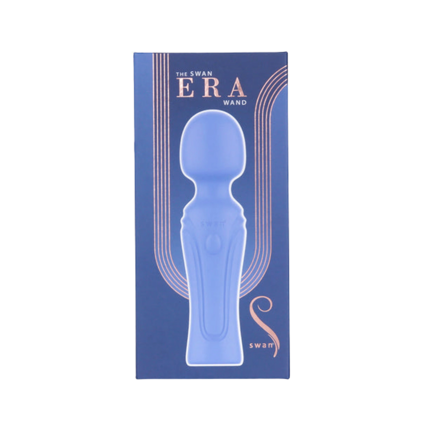 Swan Era Mini Wand Rechargeable Silicone Vibrator - Purple