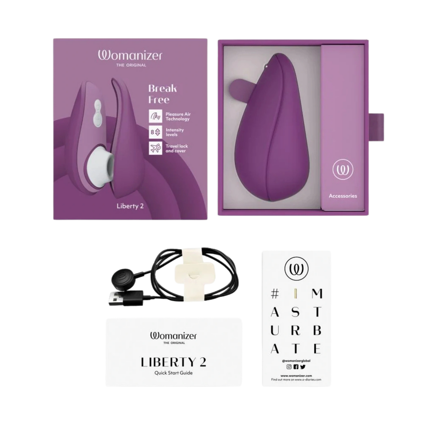 Womanizer Liberty 2 Rechargeable Silicone Clitoral Stimulator