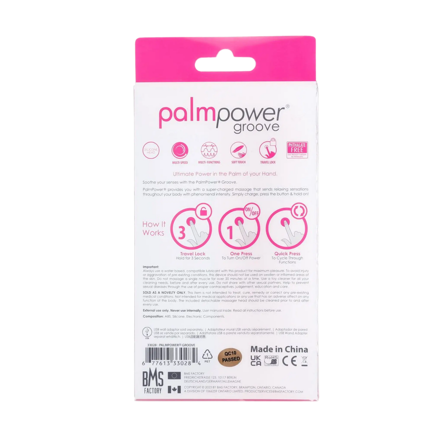 PalmPower Groove Mini Quiet Wand