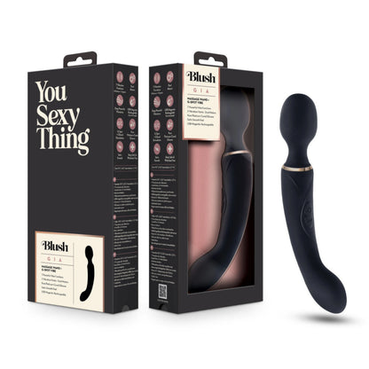 Blush Gia Rechargeable Silicone Massage Wand Vibrator