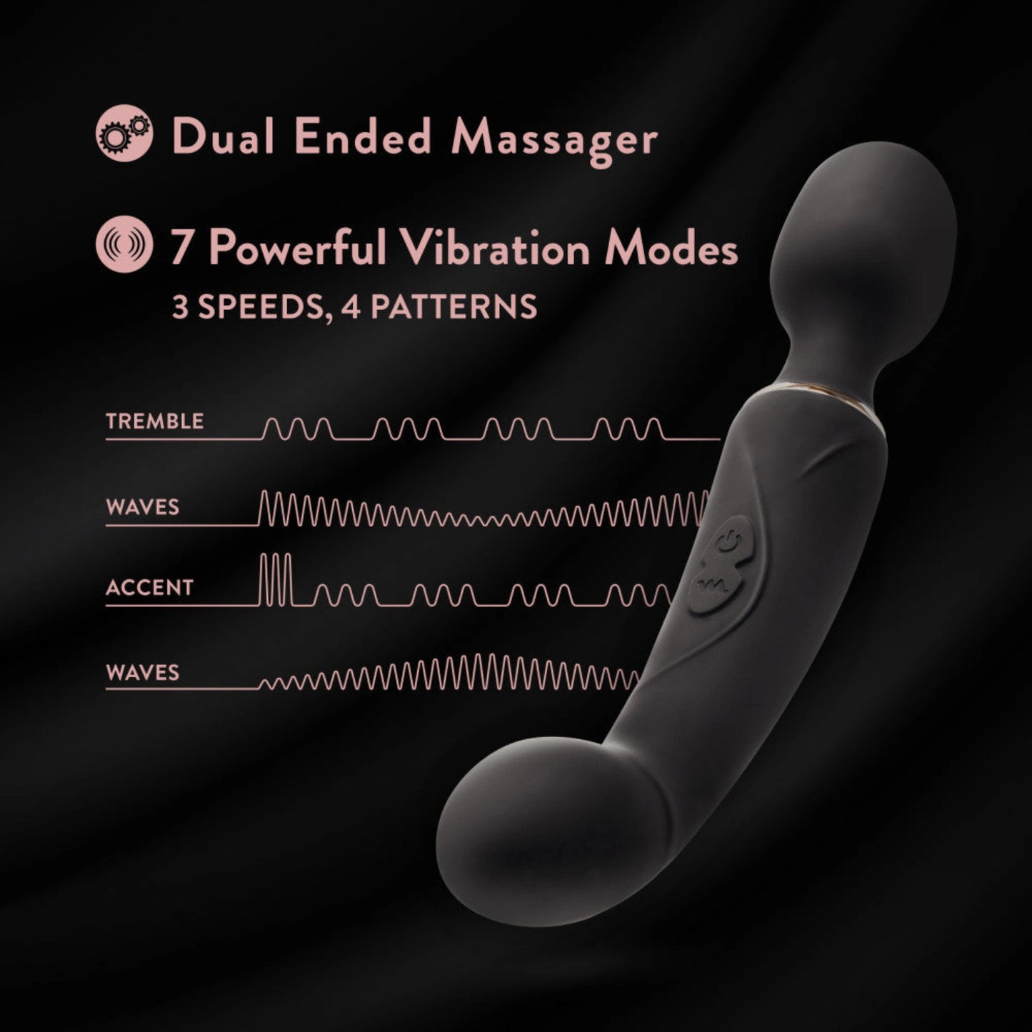 Blush Gia Rechargeable Silicone Massage Wand Vibrator