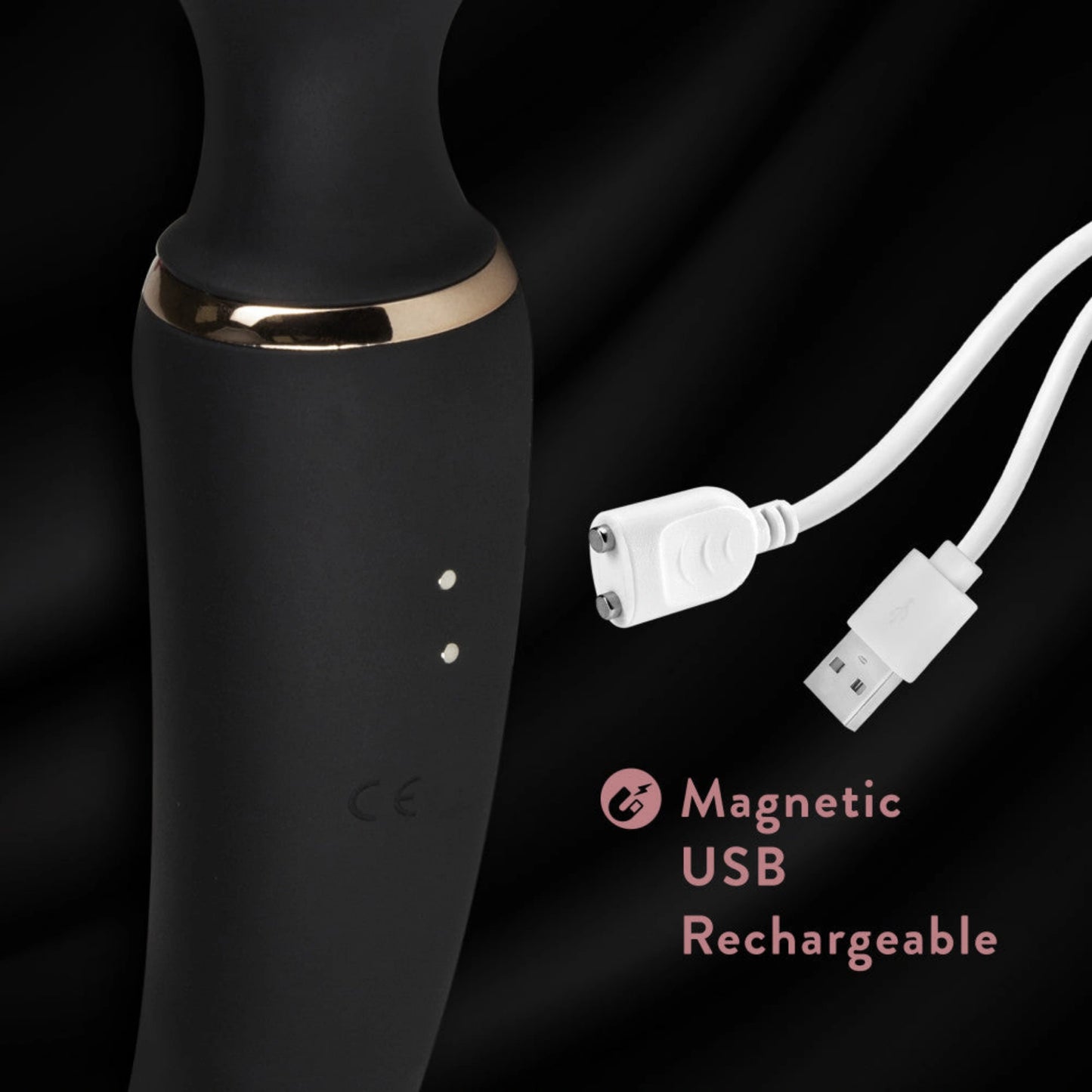 Blush Gia Rechargeable Silicone Massage Wand Vibrator