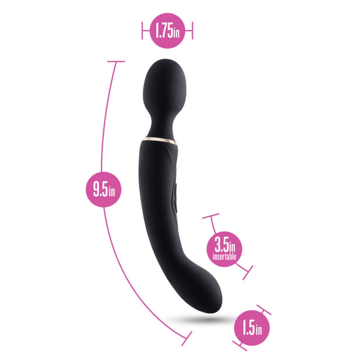 Blush Gia Rechargeable Silicone Massage Wand Vibrator