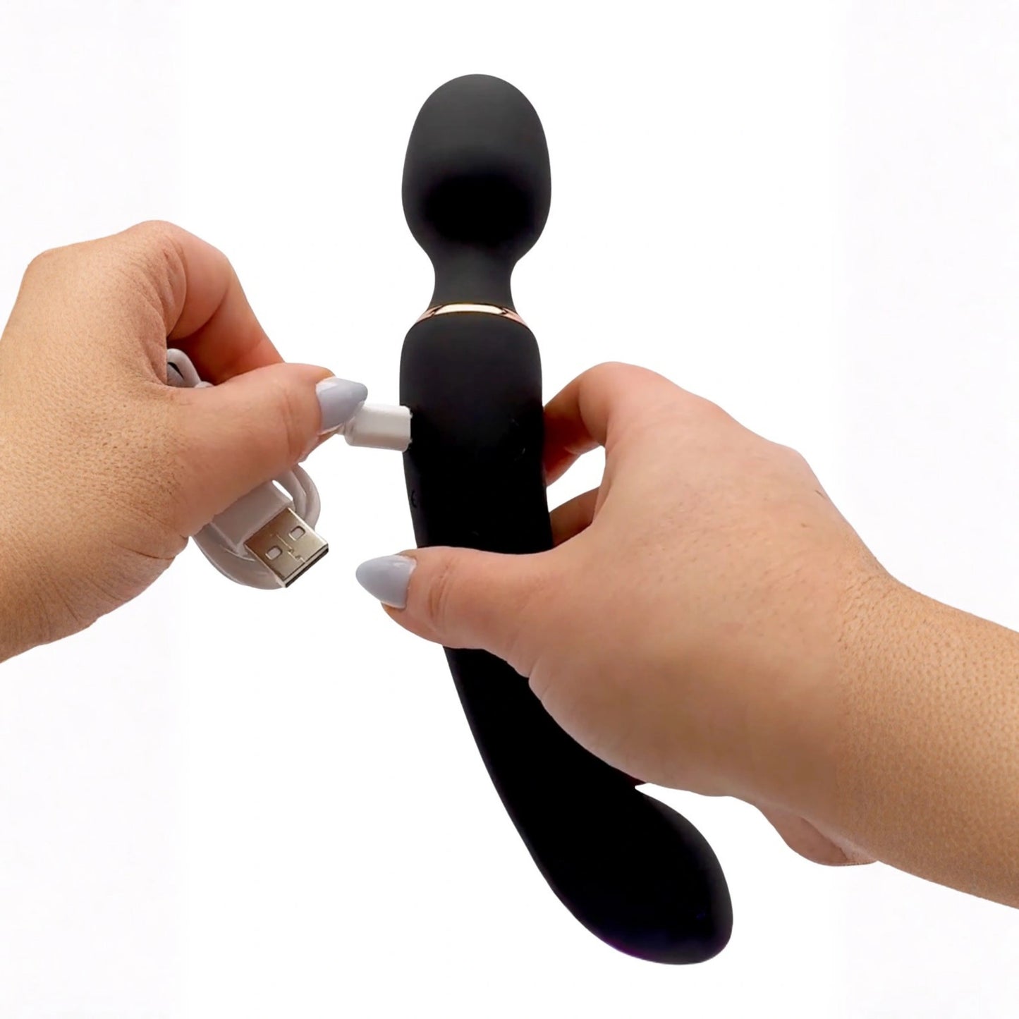 Blush Gia Rechargeable Silicone Massage Wand Vibrator
