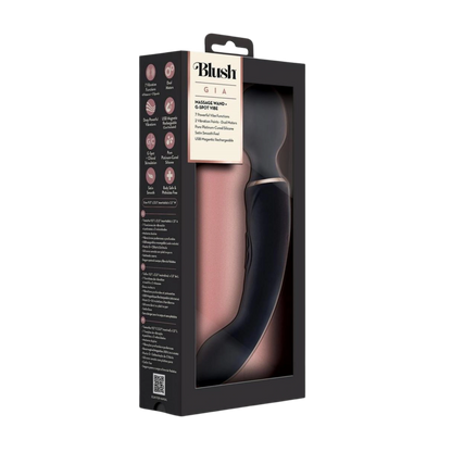 Blush Gia Rechargeable Silicone Massage Wand Vibrator