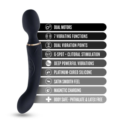 Blush Gia Rechargeable Silicone Massage Wand Vibrator