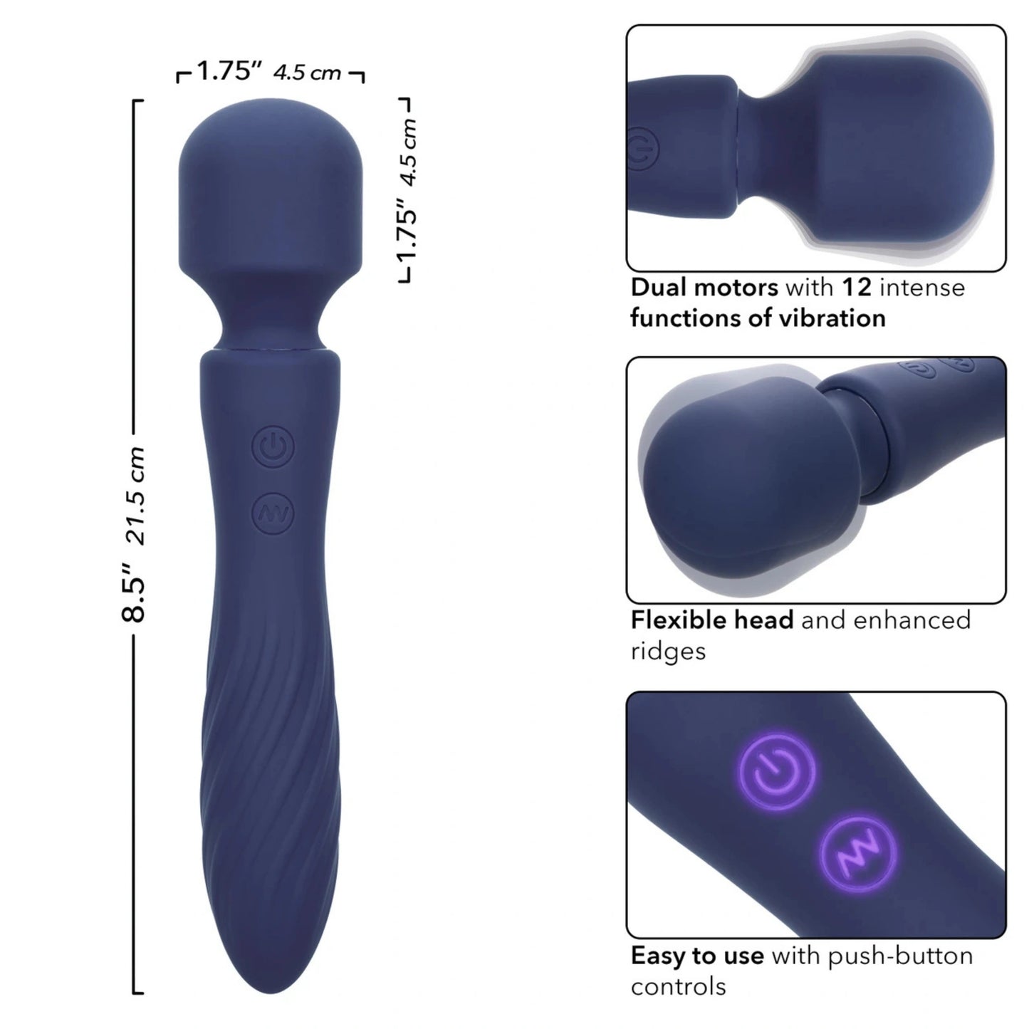Charisma Mystique Rechargeable Vibrator Silicone Massager Wand