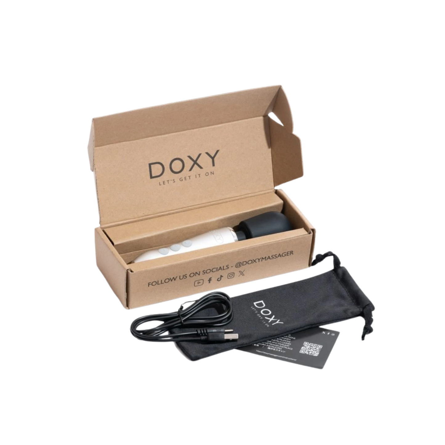 Doxy Go Rechargeable Body Wand Vibrator Massager