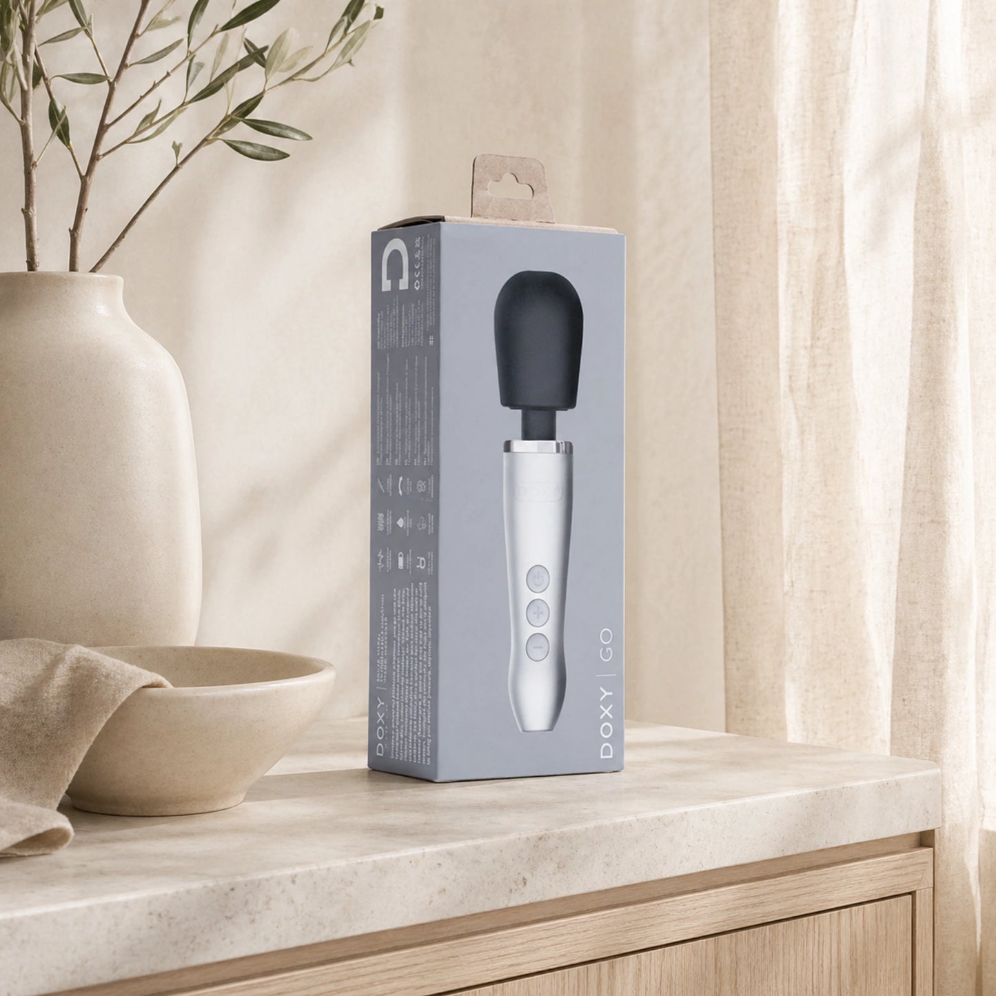 Doxy Go Rechargeable Body Wand Vibrator Massager