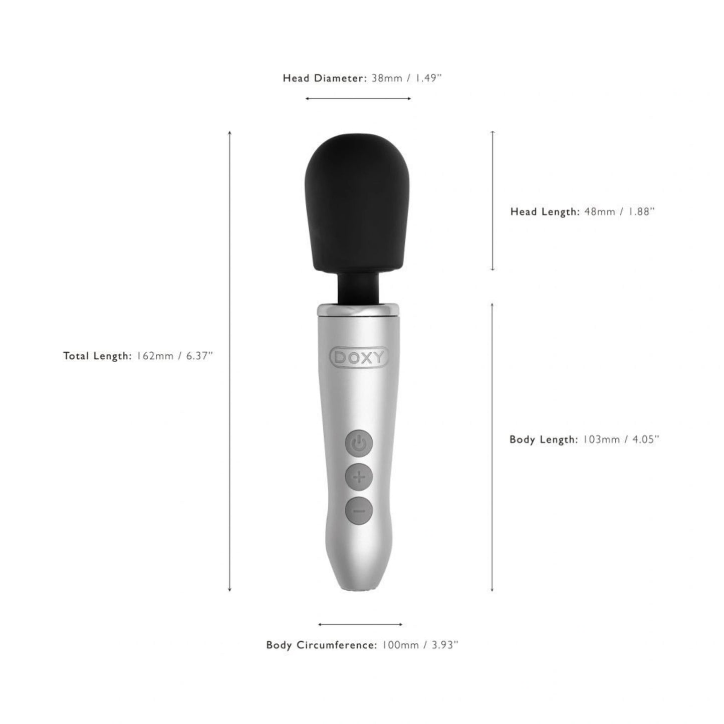 Doxy Go Rechargeable Body Wand Vibrator Massager