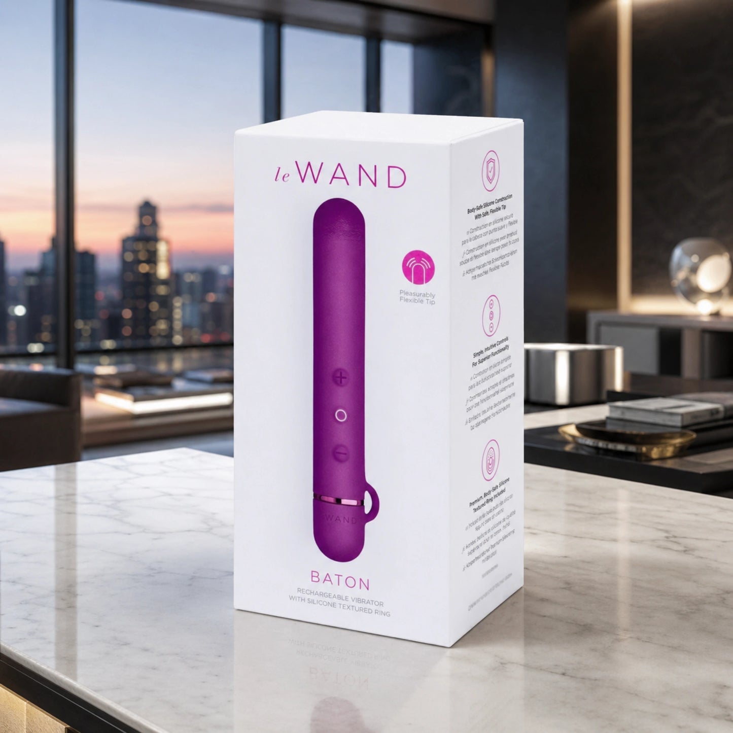 Le Wand Baton Rechargeable Silicone Bullet Vibrator