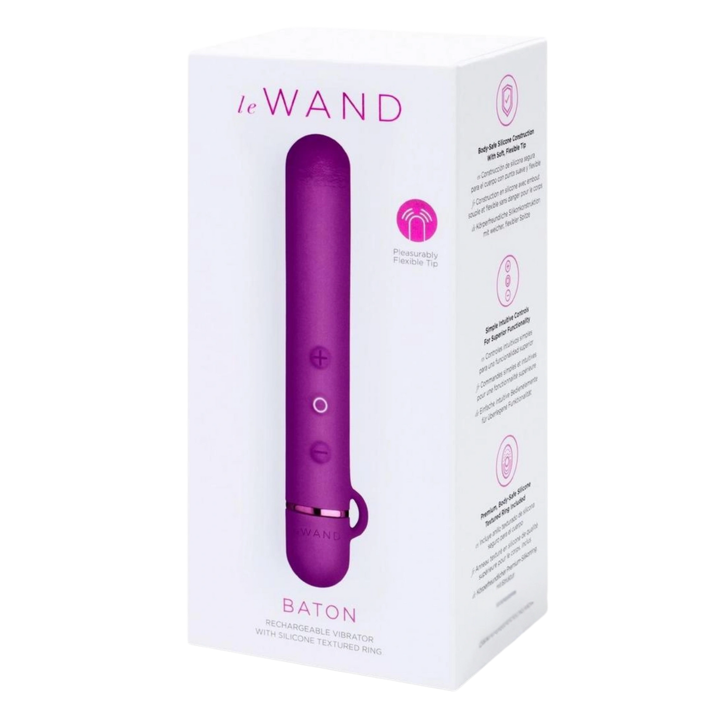 Le Wand Baton Rechargeable Silicone Bullet Vibrator