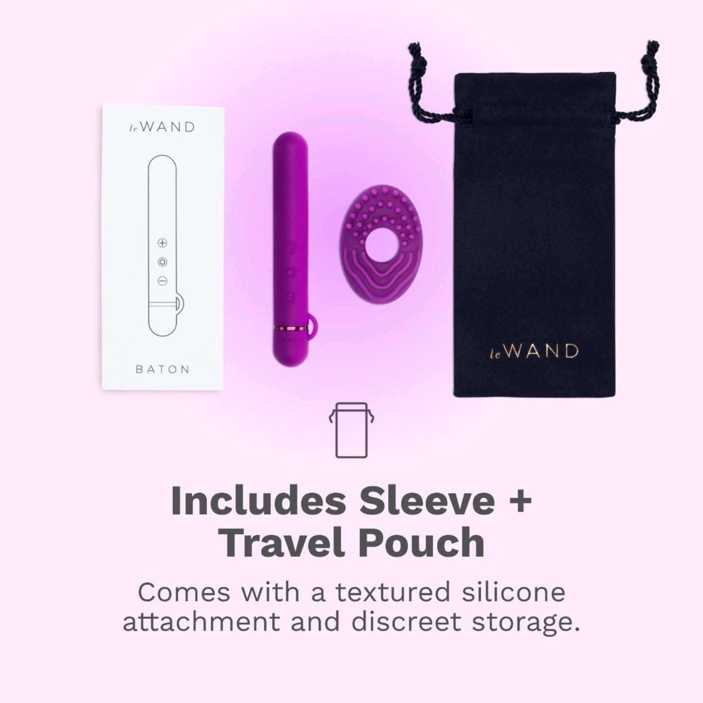 Le Wand Baton Rechargeable Silicone Bullet Vibrator
