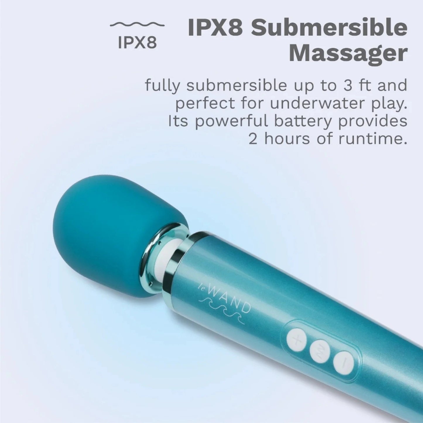 Le Wand Dive Submersible Rechargeable Vibrating Wand Massager