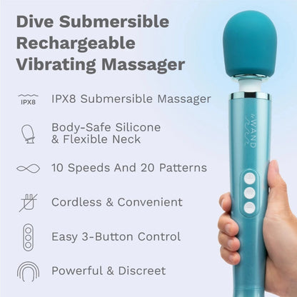 Le Wand Dive Submersible Rechargeable Vibrating Wand Massager