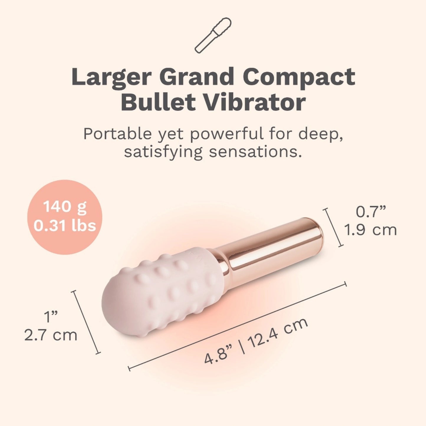 Le Wand Grand Bullet Rechargeable Silicone Vibrator