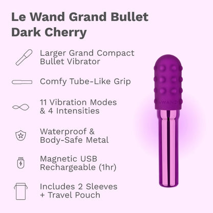 Le Wand Grand Bullet Rechargeable Silicone Vibrator