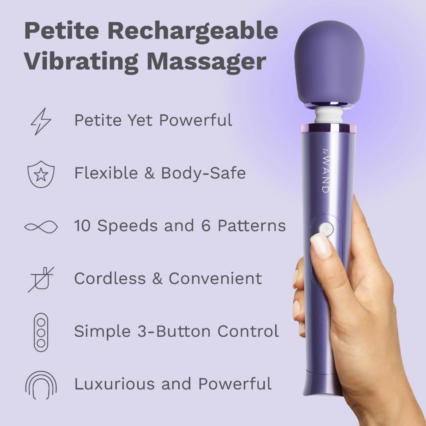 Le Wand Petite Rechargeable Silicone Vibrating Massager