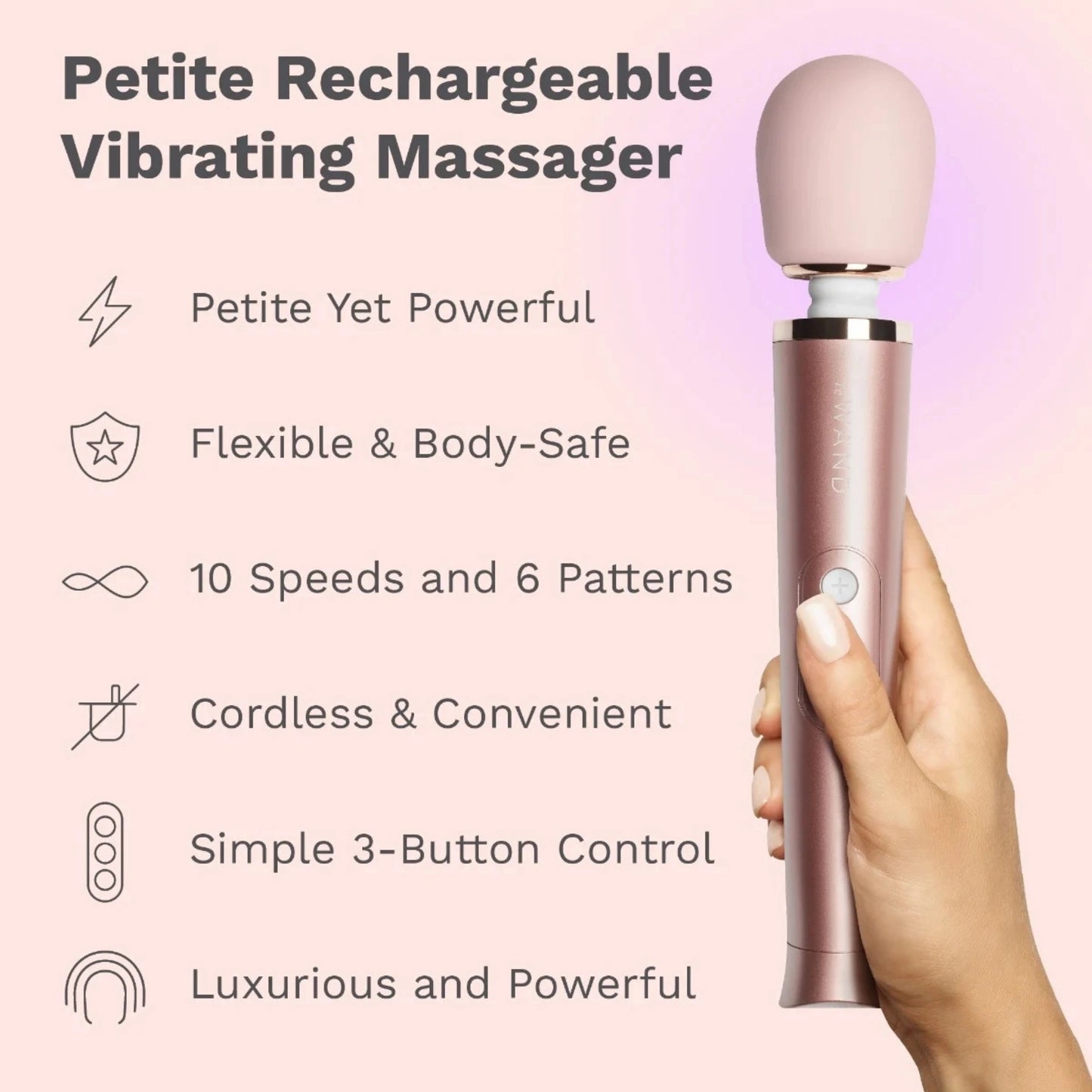 Le Wand Petite Rechargeable Silicone Vibrating Massager