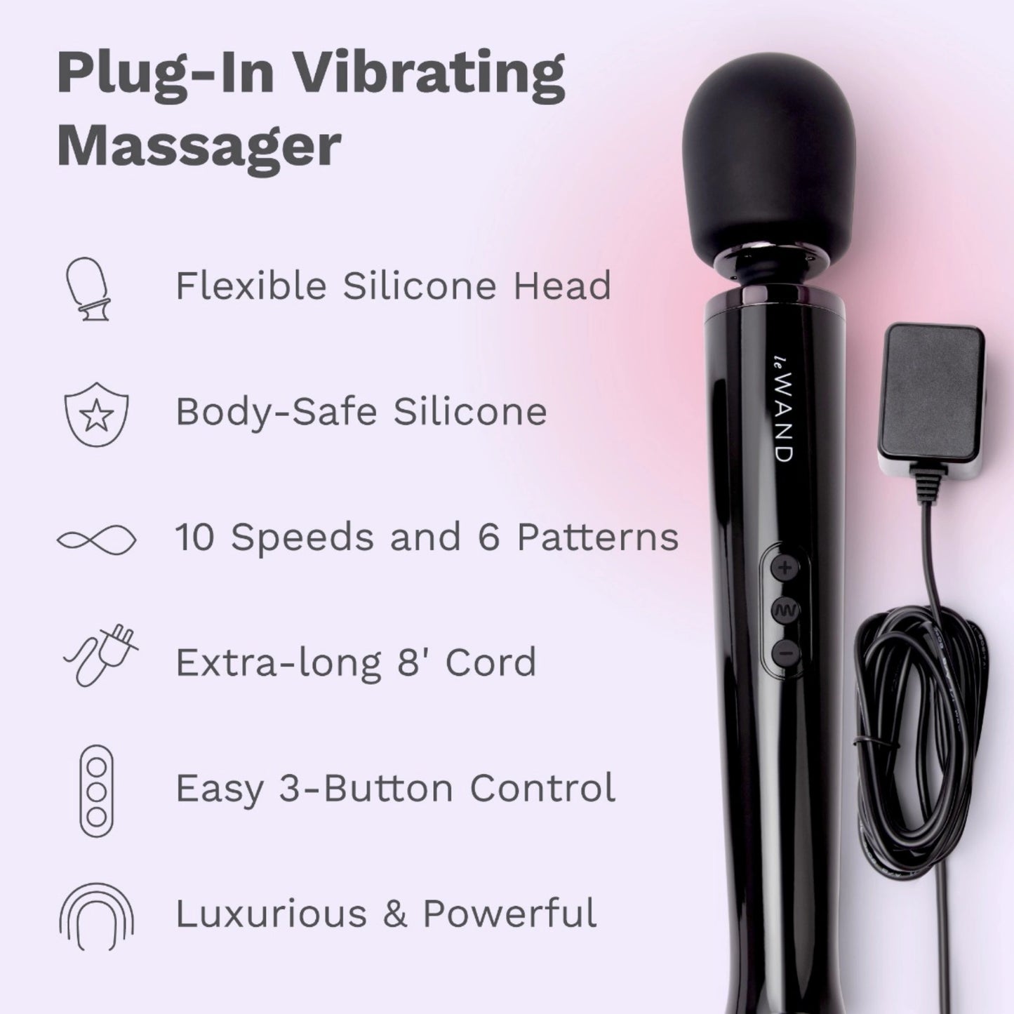 Le Wand Plug-In Vibrating Wand Massager