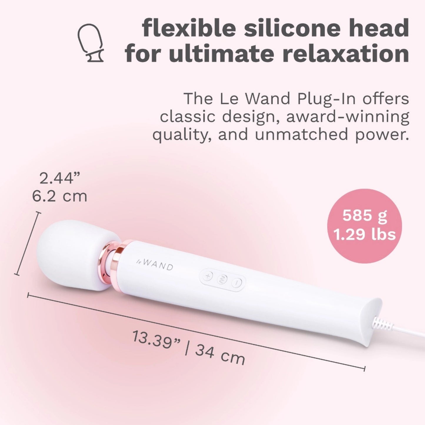 Le Wand Plug-In Vibrating Wand Massager