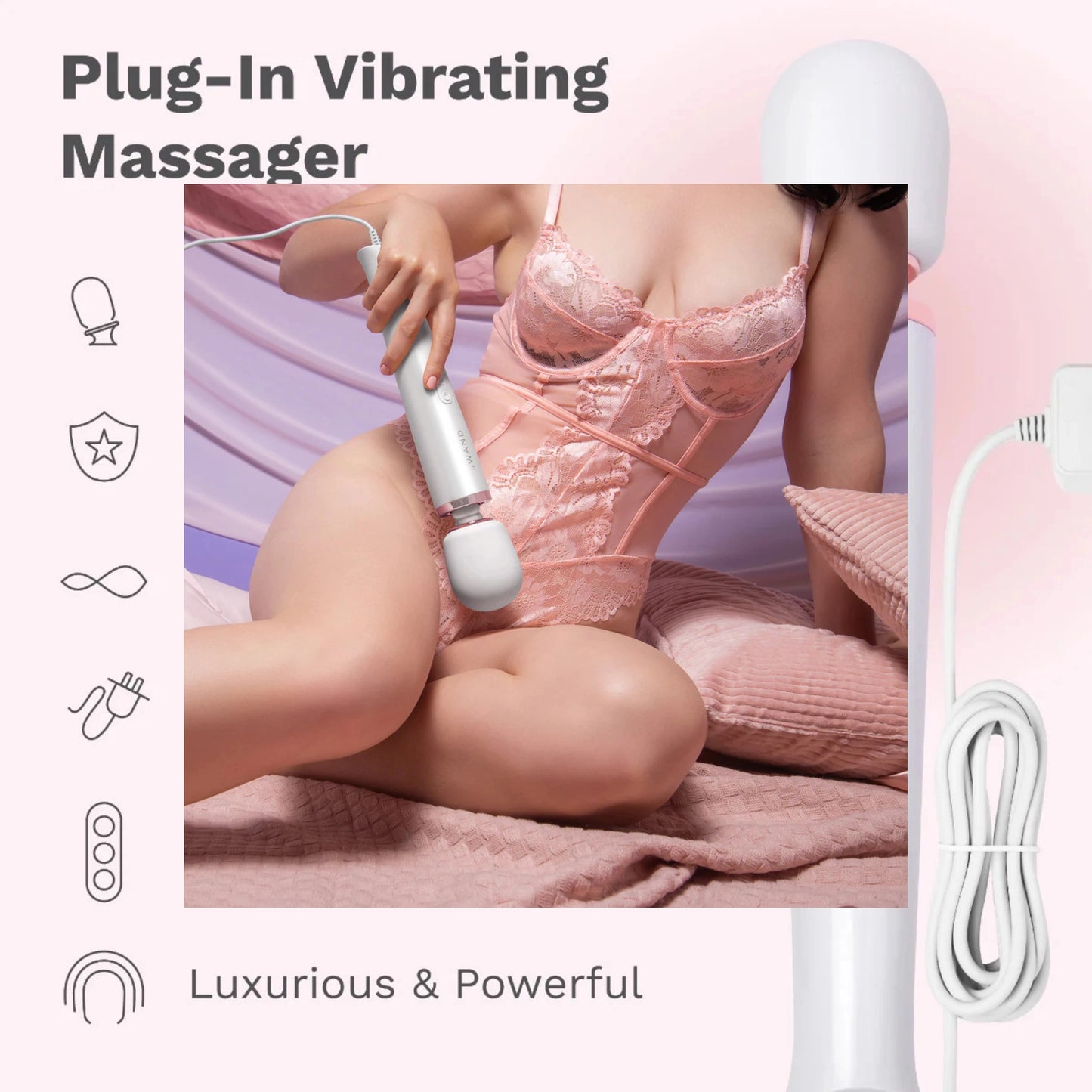 Le Wand Plug-In Vibrating Wand Massager