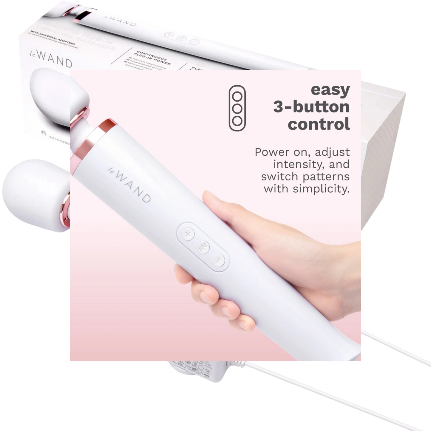 Le Wand Plug-In Vibrating Wand Massager