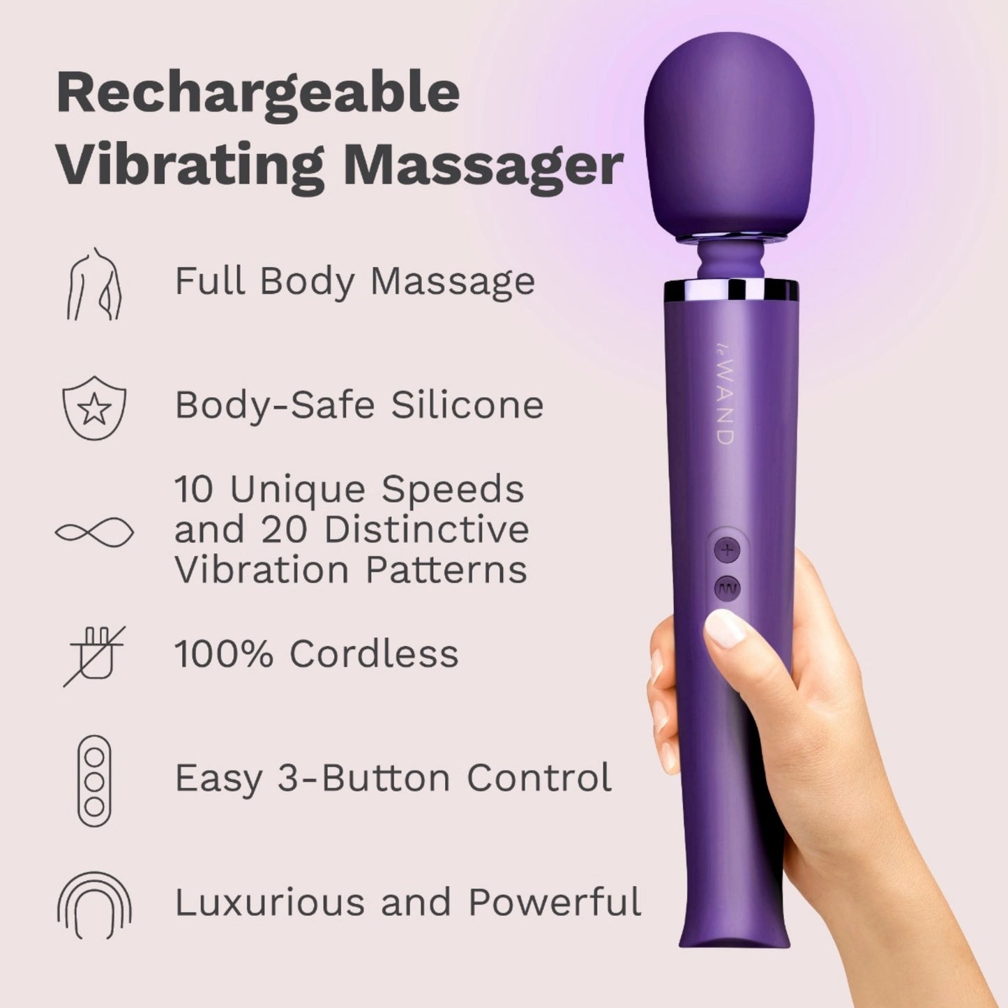 Le Wand Rechargeable Silicone Wand Massager