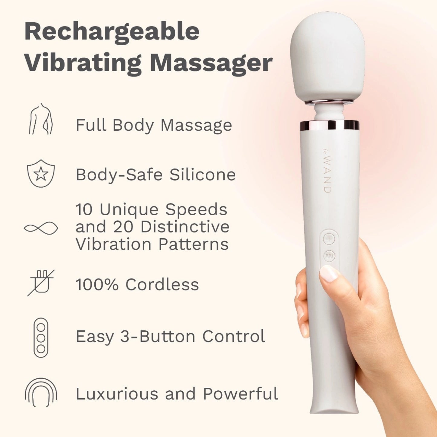 Le Wand Rechargeable Silicone Wand Massager