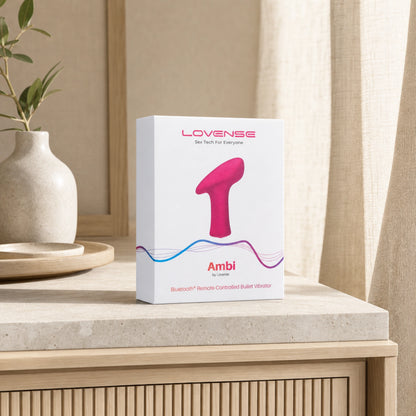 Lovense Ambi App Controlled Silicone Bullet Vibrator
