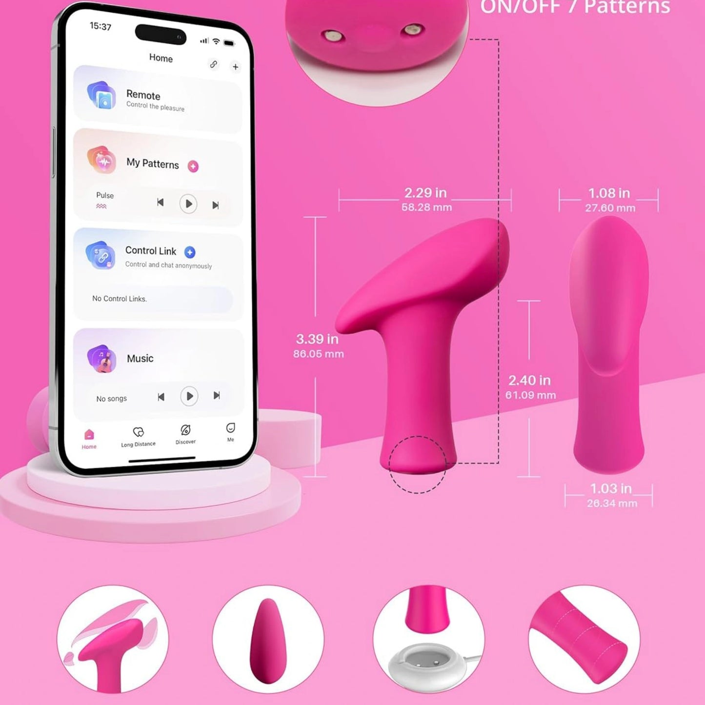 Lovense Ambi App Controlled Silicone Bullet Vibrator
