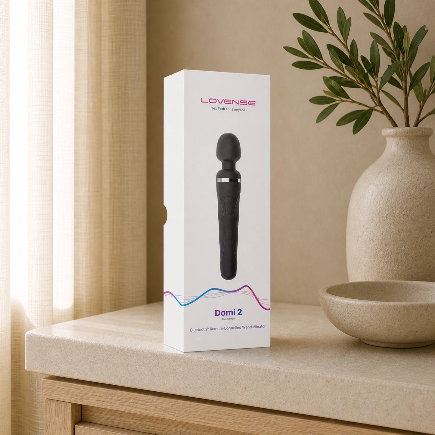 Lovense Domi 2 Rechargeable App Compatible Wand Massager