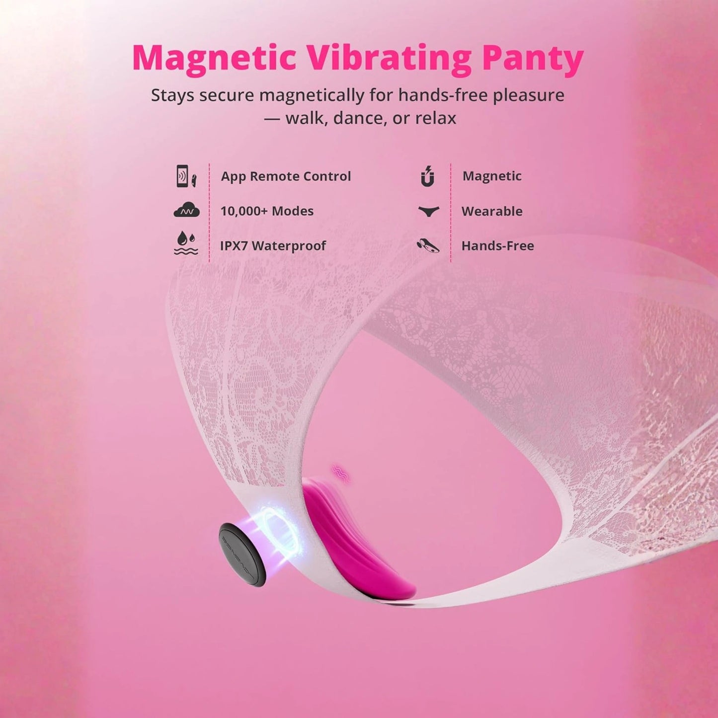 Lovense Ferri App Compatible Silicone Panty Vibe