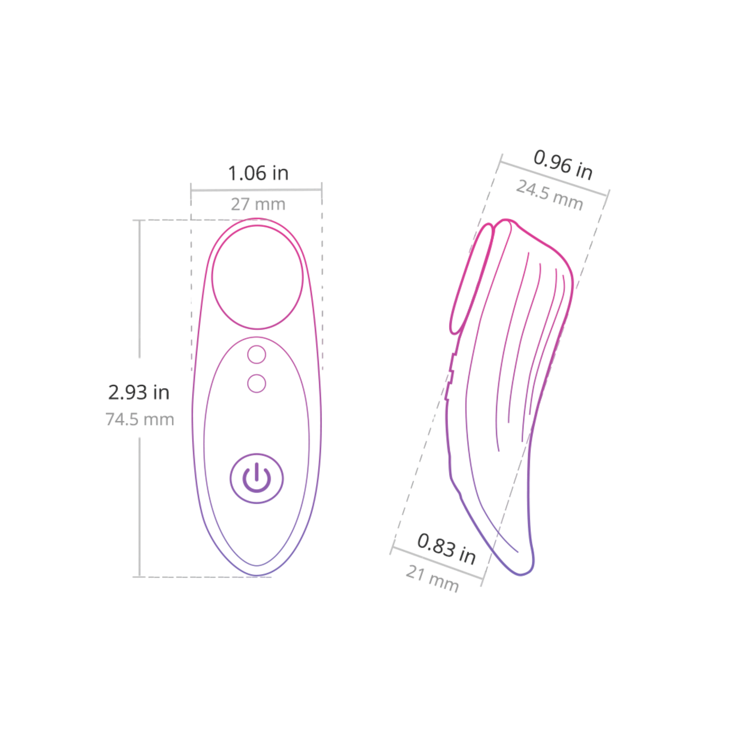 Lovense Ferri App Compatible Silicone Panty Vibe
