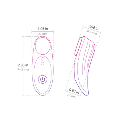Lovense Ferri App Compatible Silicone Panty Vibe