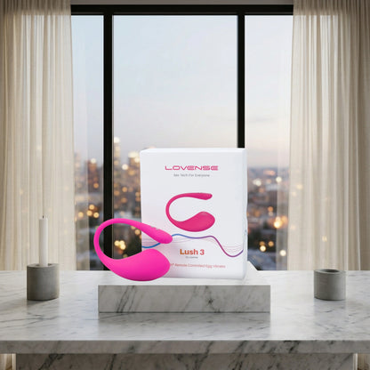 Lovense Lush 3 Silicone Egg Vibrator with Remote Control