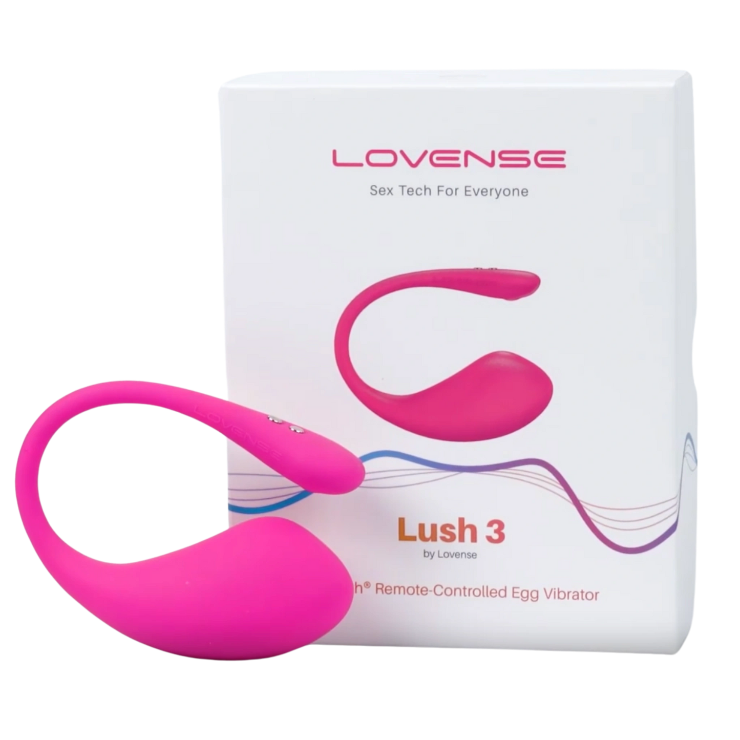 Lovense Lush 3 Silicone Egg Vibrator with Remote Control