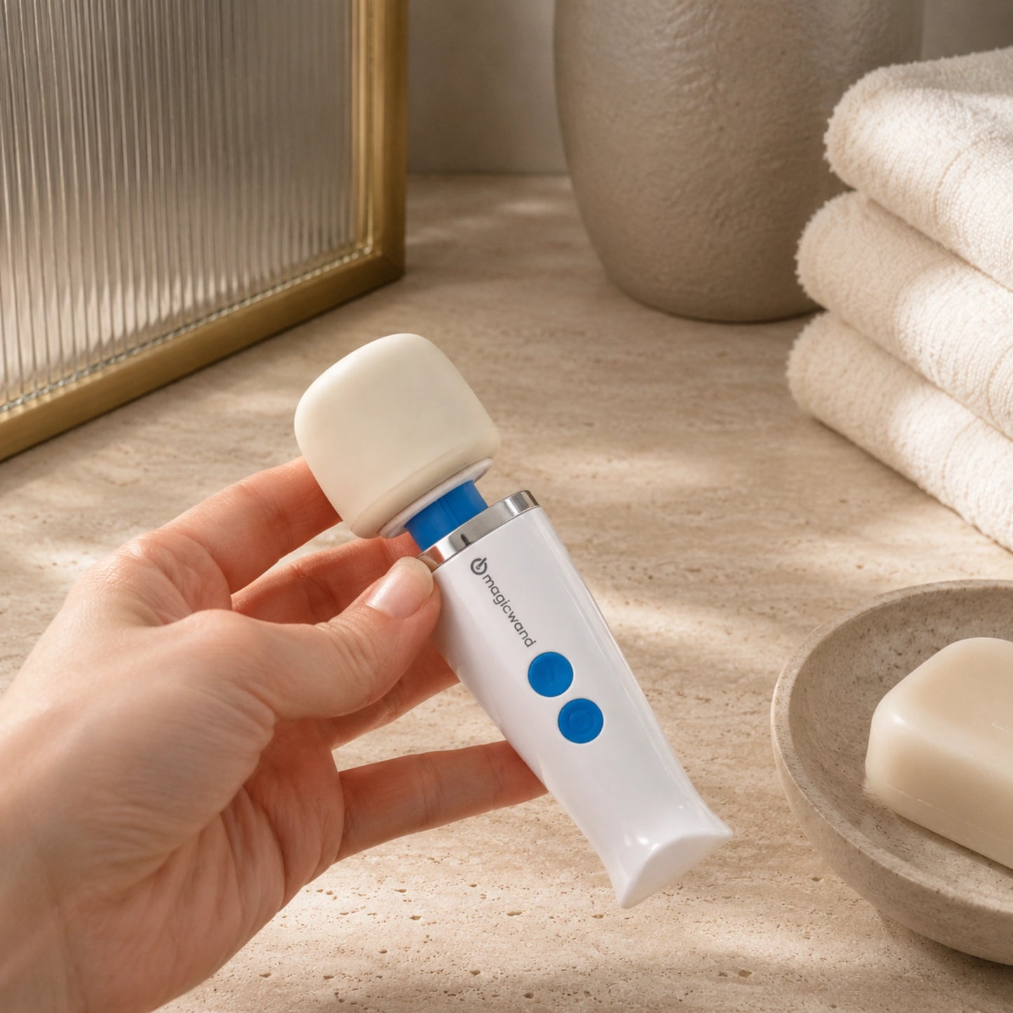 Magic Wand Micro HV-60 Rechargeable Silicone Multispeed Clitoral Wand Massager