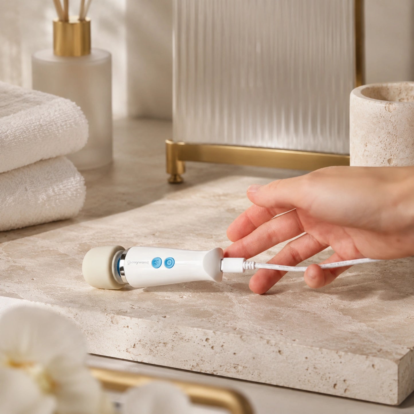 Magic Wand Micro HV-60 Rechargeable Silicone Multispeed Clitoral Wand Massager