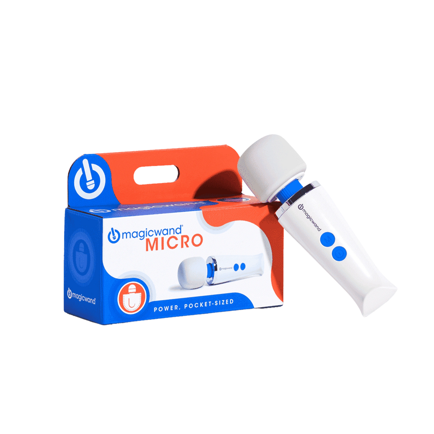Magic Wand Micro HV-60 Rechargeable Silicone Multispeed Clitoral Wand Massager