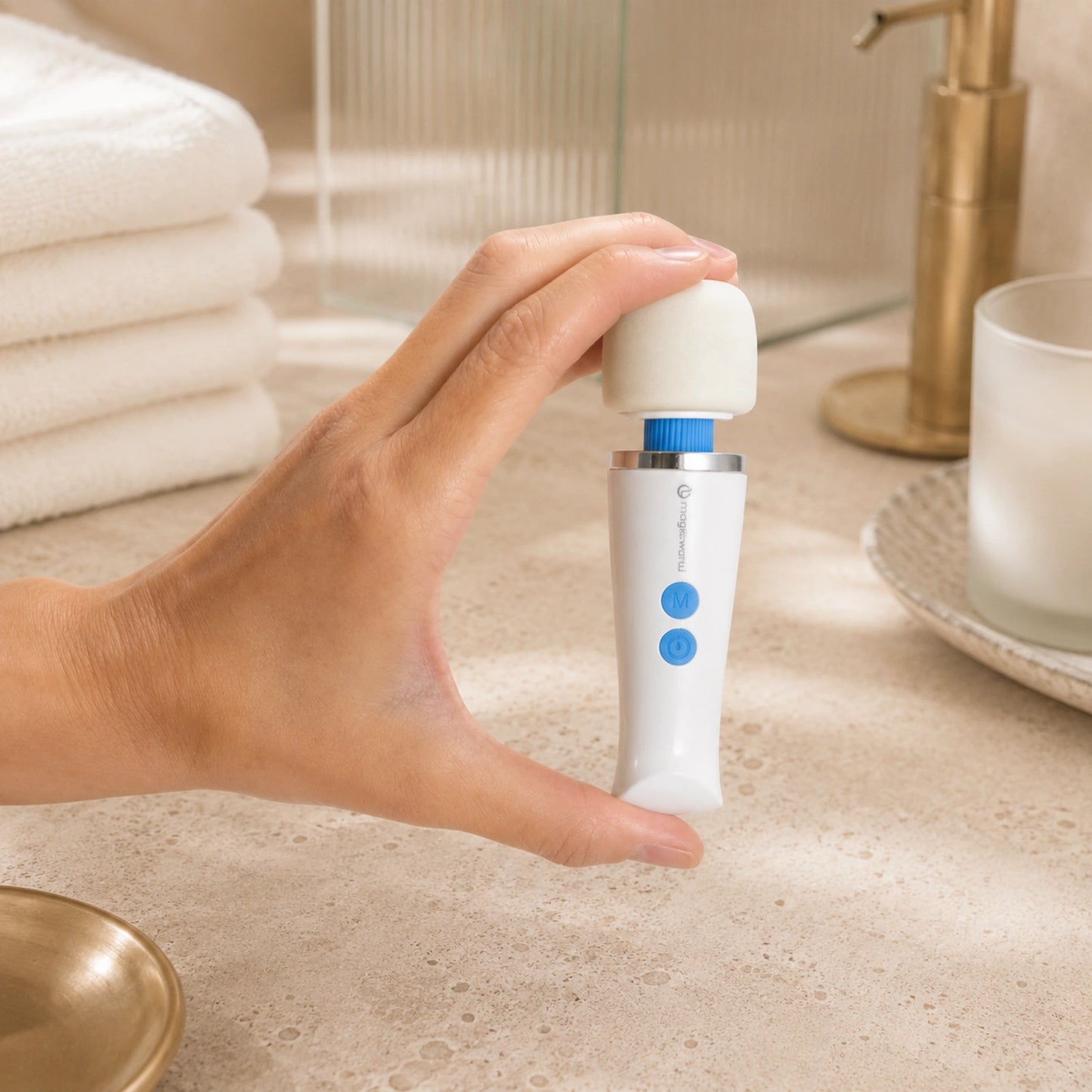 Magic Wand Micro HV-60 Rechargeable Silicone Multispeed Clitoral Wand Massager