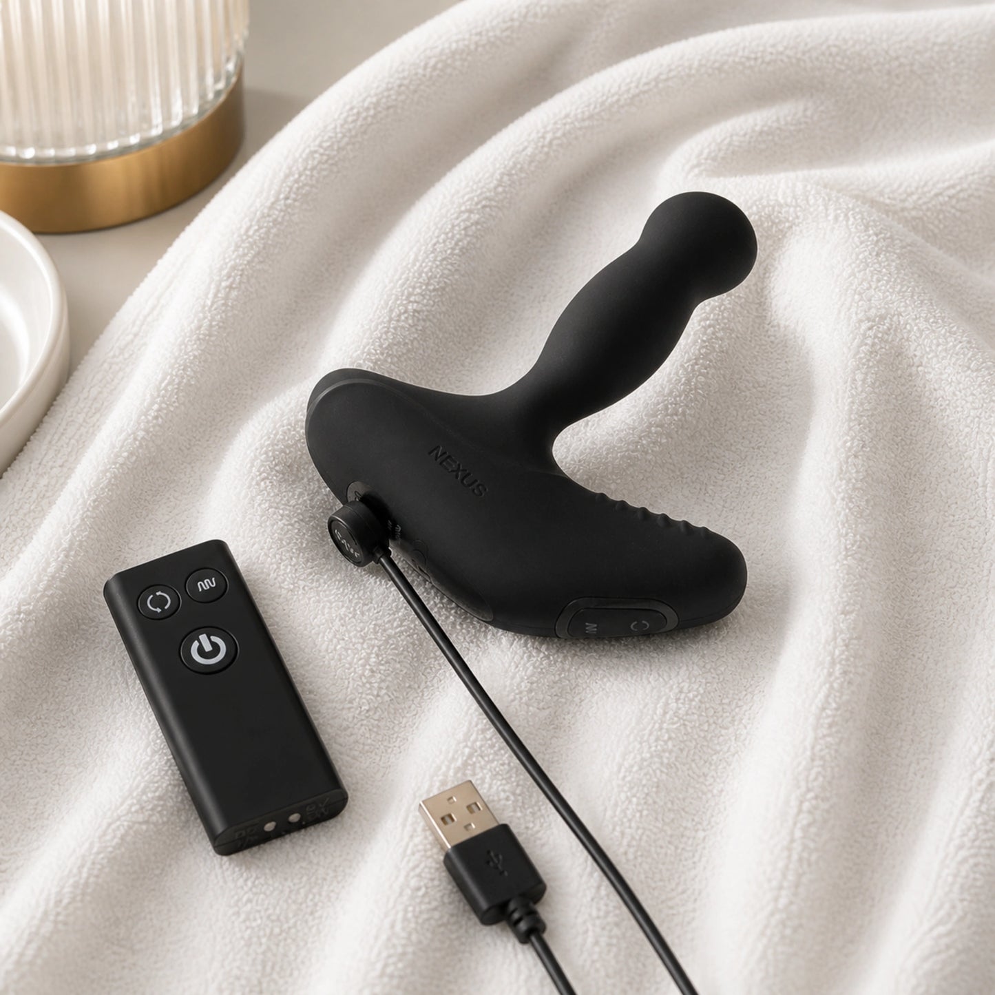 Nexus Revo Stealth Rechargeable Silicone Rotating Prostate Massager
