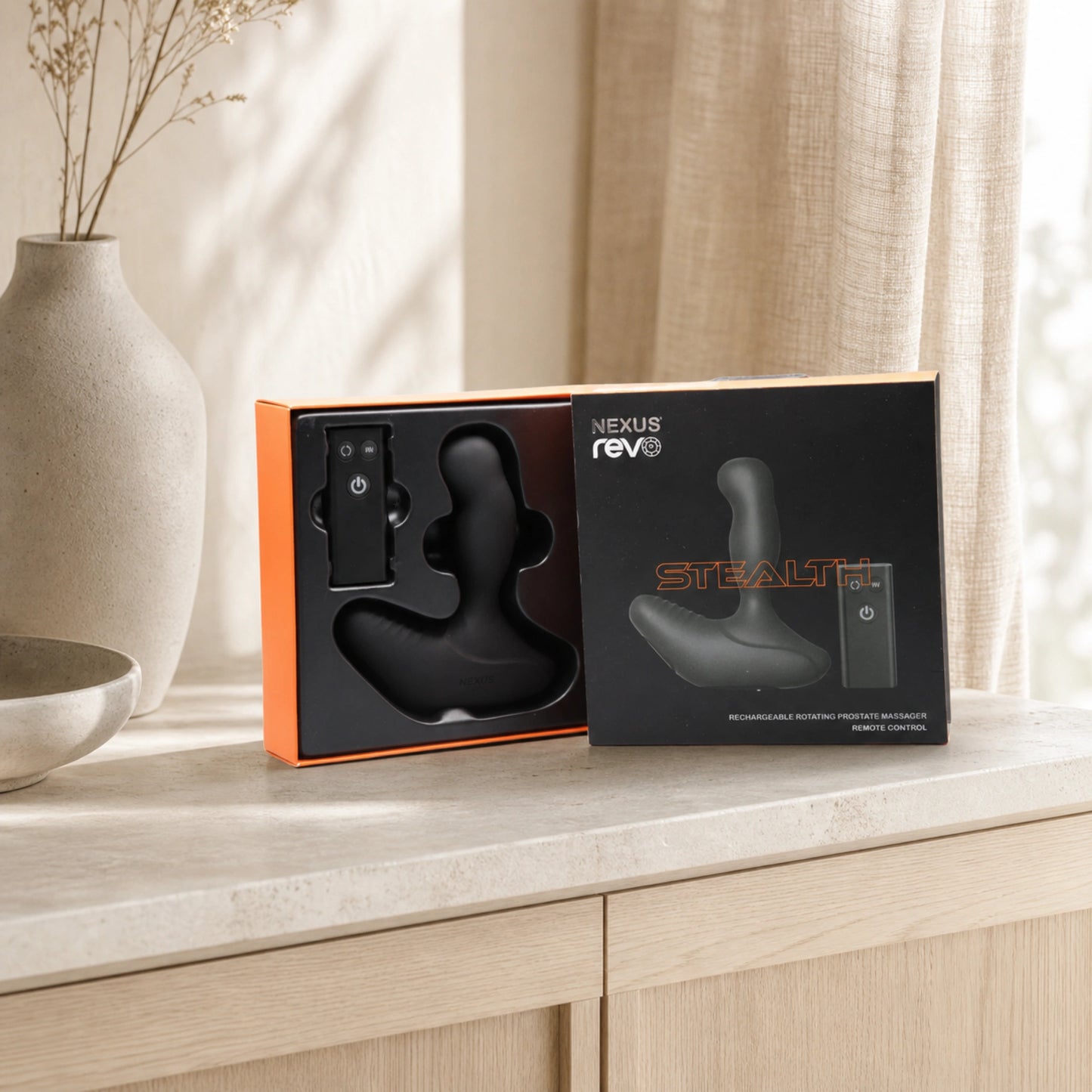 Nexus Revo Stealth Rechargeable Silicone Rotating Prostate Massager