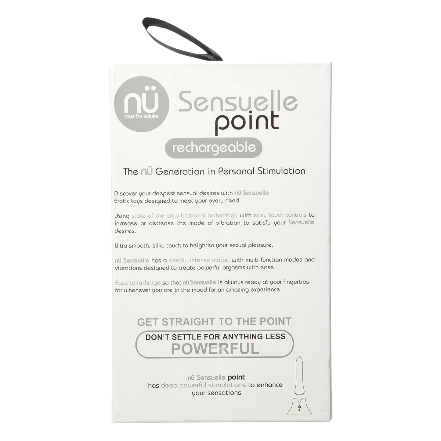 Nu Sensuelle Point Rechargeable Silicone Bullet Vibrator