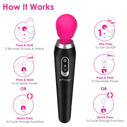 PalmPower Extreme Rechargeable Wand Massager