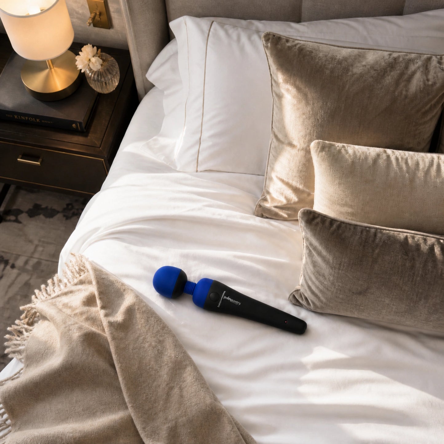 PalmPower Rechargeable Silicone Personal Vibrating Wand Massager