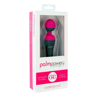 PalmPower Rechargeable Silicone Personal Vibrating Wand Massager
