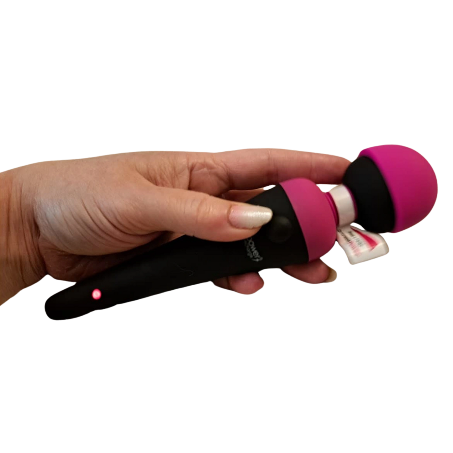 PalmPower Rechargeable Silicone Personal Vibrating Wand Massager