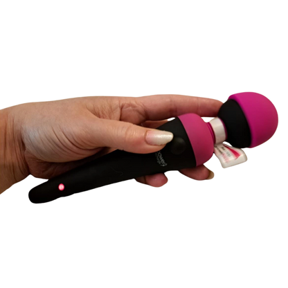 PalmPower Rechargeable Silicone Personal Vibrating Wand Massager