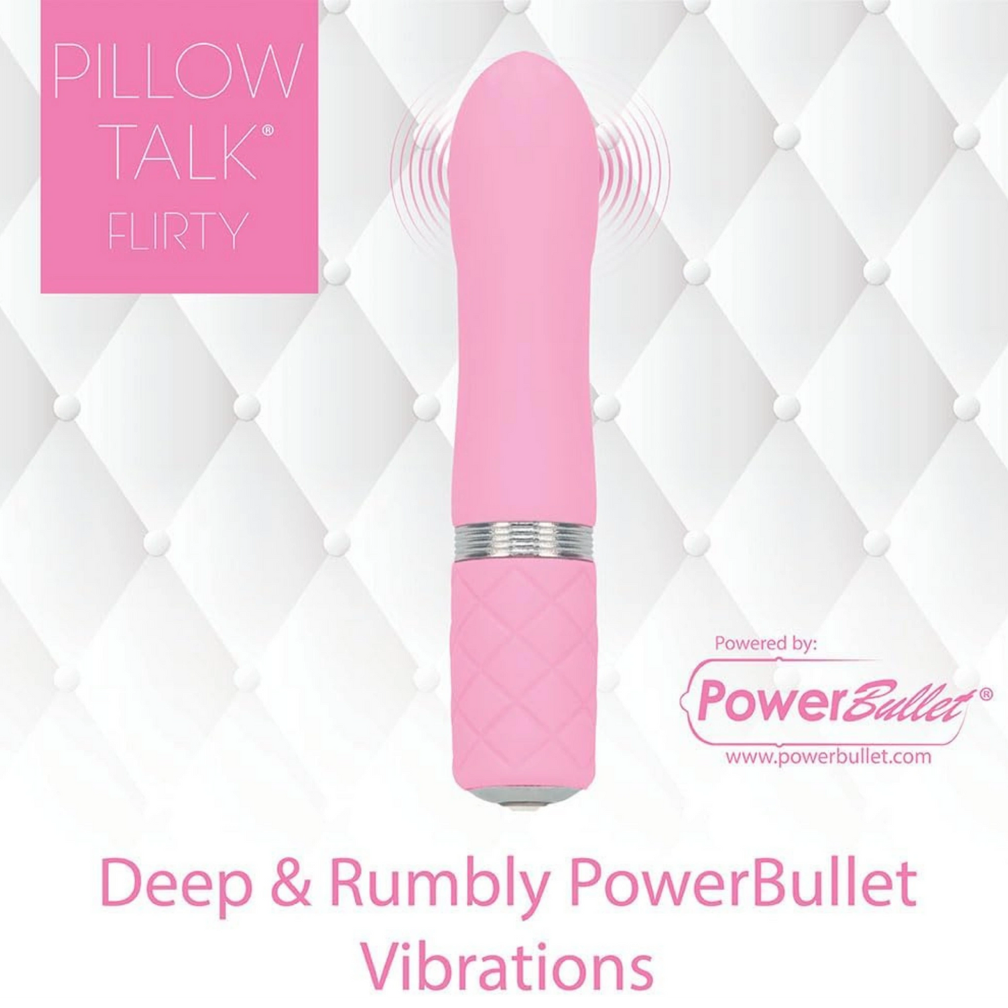 Pillow Talk Flirty Rechargeable Silicone Bullet Vibrator